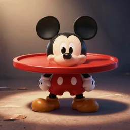 pixar angry table with mickey mouse legs