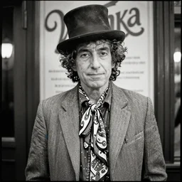 portrait bob dylan as willy wonka 3 5 mm photo ansel adams