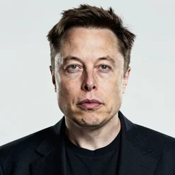 portrait photograph of Elon Musk as a war criminal, DSLR photography