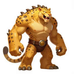 Rayman legends boss, A baddass JAGUAR, character design,  in the style of michael ancel, Ruan Jia and Mandy Jurgens and Greg Rutkowski, trending on Artstation, award winning, unreal engine, octane render W 1024