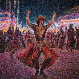 native dancing neon carnival