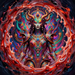 greg rutkowski, hyper detailed ultra sharp, trending on artstation, vibrant aesthetic, bloodwave, colorful, psychedelic, ornate, intricate, digital painting, concept art, smooth, sharp focus, illustration, art by h. r. giger, artgerm, 8 k, uma thurman