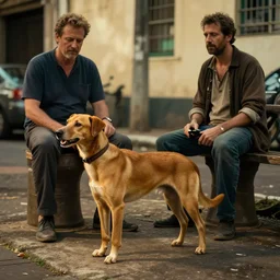 street dog caramel lean, brazil, cinematic lighting, by gaston bussiere, j. c. leyendecker, craig mullins