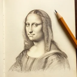 pencil anaromy sketch on old paper, by leonardo davinci