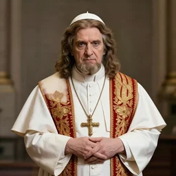 a professional portrait of the hobbit golem, after he's been accepted as the new pope. 8 5 mm lens, f 1. 8.