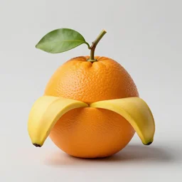 a banana disguised as an orange