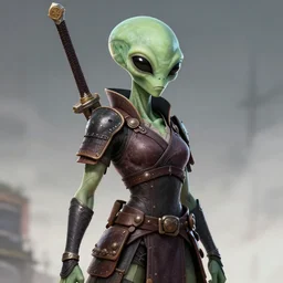 samurai alien girl
