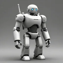 a black and white photo of a robot, an ambient occlusion render by senior character artist, featured on zbrush central, toyism, zbrush, sketchfab, ambient occlusion