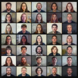 a complex and very accurate and detailed painting of all the people present in this discord channel
