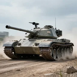 Car With A Turret Mounted On It, Photorealistic, Epic, Cinematic