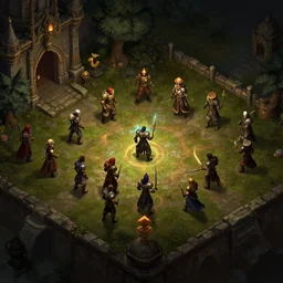 an isometric action role playing game in the style of diablo and path of exile, set in a wild west setting, in the desert, with cowboys and monsters, game design, game art, 4 k graphics