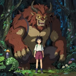anime drawing of the Beast of The over Garden Wall as Basil from Omori in the darkness, rich vivid colors, ambient lighting, dynamic lighting, 4k, official media, anime key visual, makoto shinkai, ilya kuvshinov, lois van baarle, rossdraws, detailed, trending on artstation