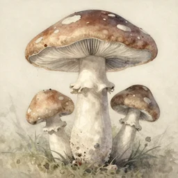 muted color!! ( ( ( ( ( ( ( ( ( ( ( ( ( ( ( ( ( soft watercolor of a mushrooms painterly, granular dripping running. very muted colors. ) ) ) ) ) ) ) ) ) ) ) ) ) ) ) ) ) by jean - baptiste monge!!!!!!!!!!!!!!!!!!!!!!!!!!!!!!