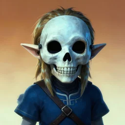 full character potrait of skull kid, legend of zelda majora's mask, wearing majora's mask, zdzislaw beksinski, lewis jones, dariusz zawadzki, wayne barlow, warhammer fantasy, cold hue's, warm tone gradient background, concept art, 4 k, ultra - high - definition