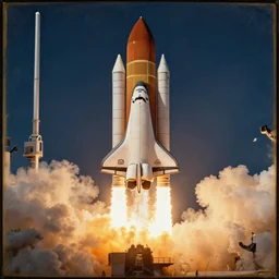 the space shuttle launch in medieval art