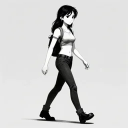 carley walking dead game telltale, gigachad black and white trending on artstation, painted by greg rutkowski