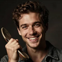 the man with a smile like gods shoeshine portrait