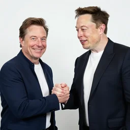 jimmy donaldson!!! shaking hands with elon musk!!!