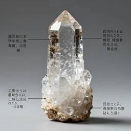 clear quartz crystal formation diagram