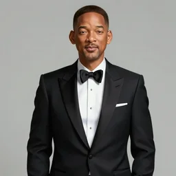 will smith wearing a tuxedo, portrait, highly detailed, digital painting, artstation, concept art, sharp focus, illustration, art by artgerm and greg rutkowski and alphonse mucha