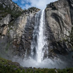 an award - winning professional photograph of a waterfall in yosemite national park, zeiss, nikon