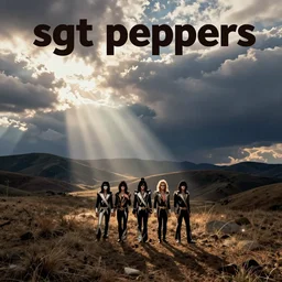 an album cover for 'sgt peppers' by kiss