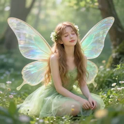 spring beautiful fairy, fantasy, realism, pretty, trending on artstation