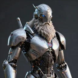 heroic zoidberg with beard helmet. droid body. artstationz greg rutkowski, octane render, unreal engine 6, epic game graphics, fantasy, cyberpunk, conceptual art, ray tracing