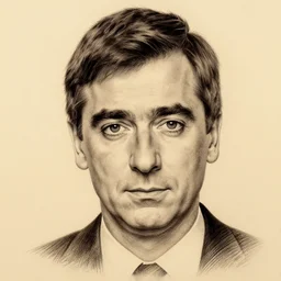 hyperrealistic pencil portrait of rowan atkinson, face, award winning lighting and composition, artstation