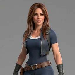 Sofia Vergara as a video game character, digital art, unreal engine, unreal engine render, blender render, render, 4k, coherent