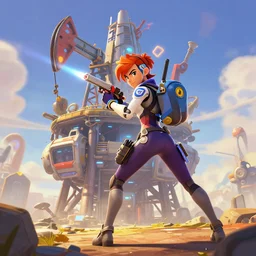 overwatch tracer spec ops raiding futuristic oil rig