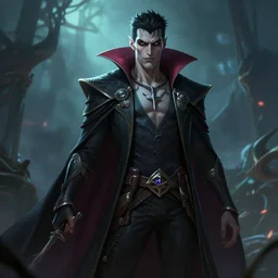 concept art of a vampire, greg rutkowski, trending on artstation, ambient lighting, league of legends wallpapers, hyperrealistic