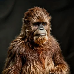 a wookie without fur. photograph.