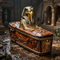 wet plate photography egyptian wooden coffin tutankhamun, scp