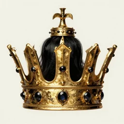 album cover art for black gold queen crown by akihiko yoshida
