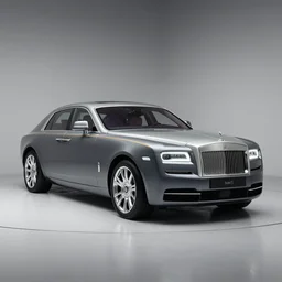 a rolls royce in a studio, studio lighting
