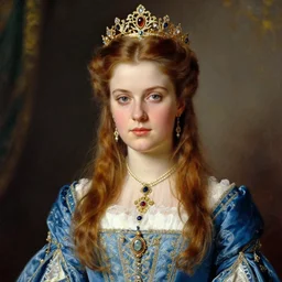 portrait of Anastasia Nikolaevna, high quality, vivid, highly detailed, alternate history, Romanov, Russian princess, Philip de László , Romanticism, 1921