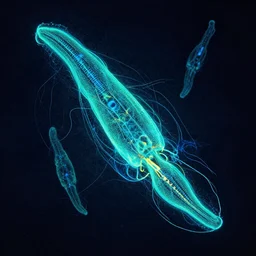 salps, bioluminescence, macro abstract art, cy twombly, neon holy