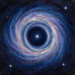 intergalactic stargate portal to another world with a swirling energy field and stars in the background by mikhail larionov, style of detailed oil painting