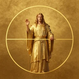 A druid, by Jean Delville and Sophie Anderson and Mandy Jurgens, golden ratio, perfect composition, elegant, no crop, extremely detailed, hd, masterpiece, artstation