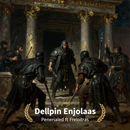 a dark oil painting of thieves in the temple, in the style of delphin enjolras, ultrarealistic, dynamic lighting, artstation.