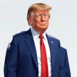 donald trump as an anime girl character