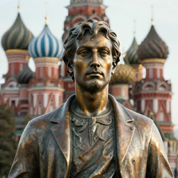 portrait of russia bronze statue, reflect, 8 k uhd, unreal engine, octane render in the artstyle of finnian macmanus, john park and greg rutkowski