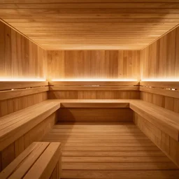 photo of an infinite expansive labyrinthine sauna, megalophobia, liminal space, ultra clean and scary ambience, ray tracing