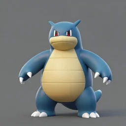 a 3 d model of geodude found in the game files of bloodborne