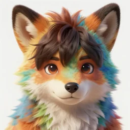 character concept art of a cute young male anthropomorphic colorful furry | | cute - fine - face, pretty face, key visual, realistic shaded perfect face, fine details by stanley artgerm lau, wlop, rossdraws, james jean, andrei riabovitchev, marc simonetti, and sakimichan, trending on artstation