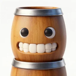 detailed closeup portrait of anthropomorphic cute barrel of beer with teeth in the style of rob lefield and dan mumford, epic gradient, by atey ghailan, by greg rutkowski, by greg tocchini, by james gilleard, by joe fenton, by kaethe butcher, gradient pink turquiose, black and white color scheme, grunge aesthetic, graffiti tag