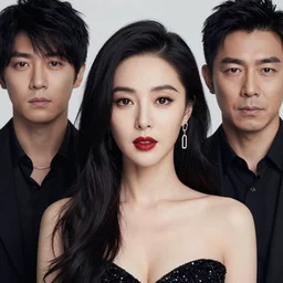 fan bingbing by peter andrew jones and akihiko yoshida, rule of thirds, seductive look, beautiful