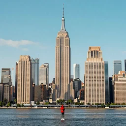 Manhattan, but it\'s floating 10 feet above the ground