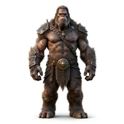 battle-worn storm giant, photorealistic portrait photography, full body, standing, isolated on a pure white background, centered, whole figure in frame, sharp focus, studio lighting